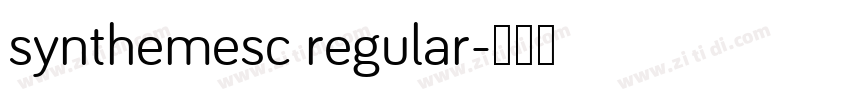 synthemesc regular字体转换